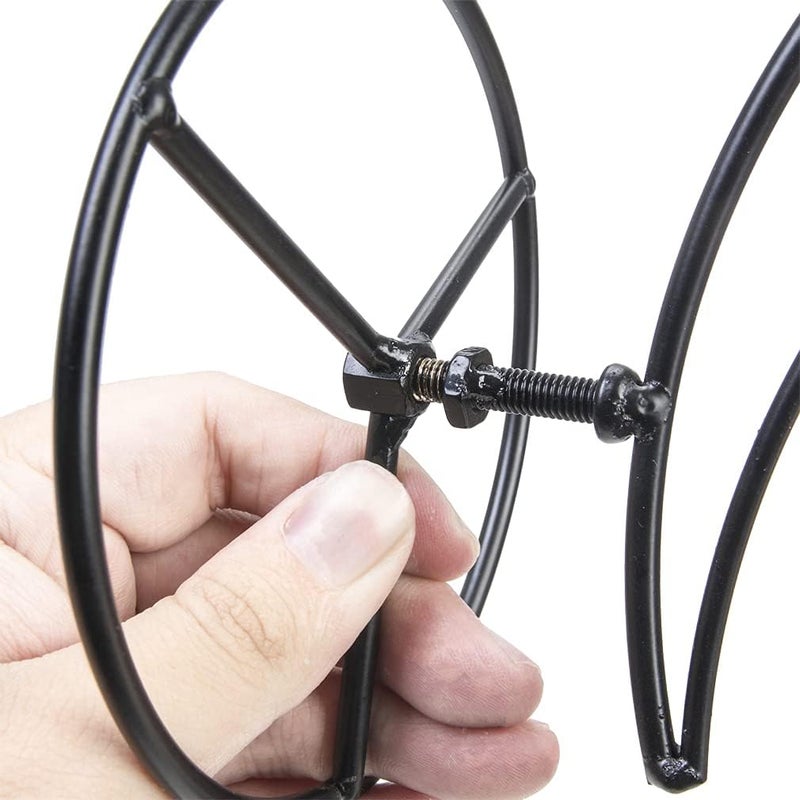 MDNODEQ Hanging Stand Iron S-Shape Display Stand for Planter Terrarium Witch Ball Christmas Ornament (Black, 3 Levels) - Image 4